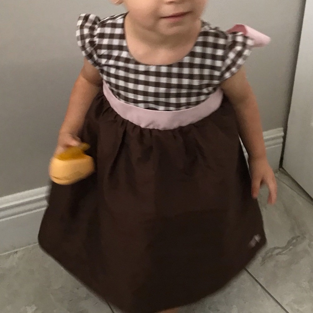 LILIBIRD BROWN BABY FORMAL DRESS | 24 Months